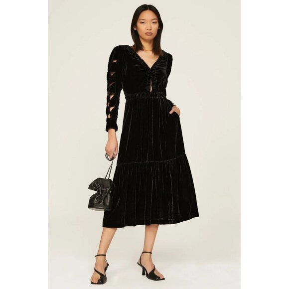 R-139. Sea New York Mayde Velvet Dress - Picture 1 of 1